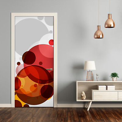 #ad Removable Home Decor Door Wall Sticker Self Adhesive Modern Wheel abstraction