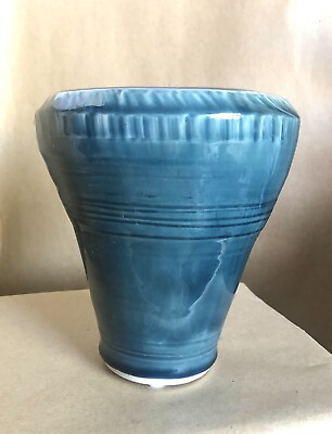 Studio Art Pottery Vase Turquoise Blue 6” Tall Signed SALE