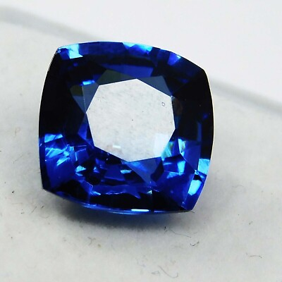 #ad 7 To 10 Ct Natural Tanzanite Blue Square Cushion Shape Certified Loose Gemstone