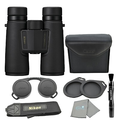 Nikon Monarch M5 12x42 Binoculars Black with Lumintrail Cloth and Lens Pen