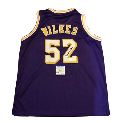 Jamaal Wilkes Signed Jersey PSA DNA Los Angeles Lakers Autographed HOF 2012