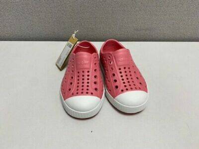 #ad Native Jefferson Shoe Clover Pink White Shell US C4 UK 3 EUR 19