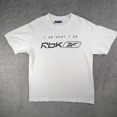 #ad Vintage Reebok Shirt Adult Medium i am what i am Rbk Promo Logo Y2K Rap Tee