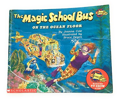 Magic School Bus on the Ocean Floor SIGNED Bruce Degen Joanna Cole 1992 PB