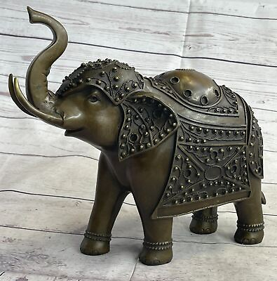 Elephant with Trunk Up Animal Sculpture Rembrandt Bugatti Statue Signed Sale