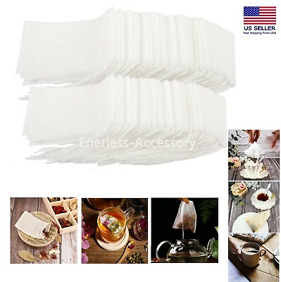 USA Empty Teabags String Heat Seal Filter Loose Spice Herb Powder Bags Wholesale