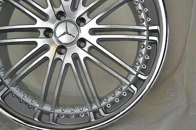 #ad 22 inch Mercedes wheels rims S500 S550 CL500 CL550 GTX23 Silver 5x112 Lugs