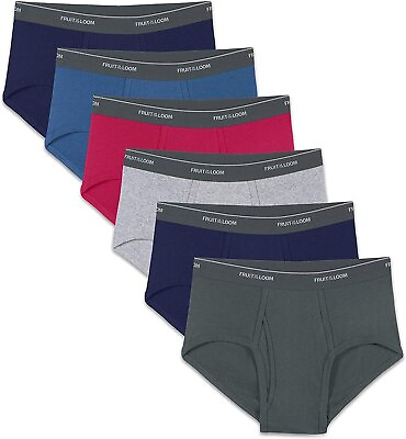 #ad Fruit of the Loom Men#x27;s Fashion Briefs Underwear S XL Pack of 6