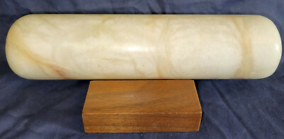 Ben Ansley Alabaster Kaleidoscope with Wooden Stand Signed RARE.