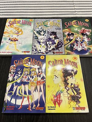 #ad Good Condition Vintage Sailor Moon Manga Lot Of 5 Tokyopop Pocket mixx