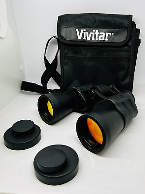 VIVITAR BINOCULARS 7x50 with UV Coated Optics With Case Used