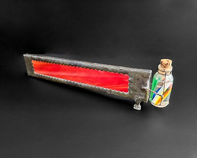 #ad #ad D Dwayne Stout 13.5quot; Handmade Red Stained Glass Kaleidoscope