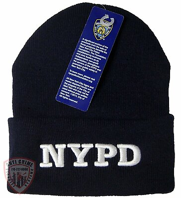 #ad NYPD Beanie Knit Hat Official Product