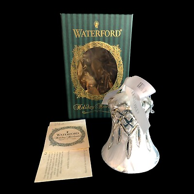 WATERFORD Lismore Ice Bell Ornament Box and Brochure Nostalgic Collection