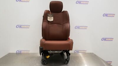 #ad 14 DODGE RAM 3500 LONG HORN SEAT FRONT PASSENGER BROWN LEATHER POWER HEAT COOL