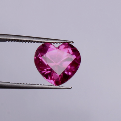 #ad 6.35 Cts. STUNNING VVS1 UNHEATED HEART PINK SAPPHIRE NATURAL LOOSE GEMSTONE