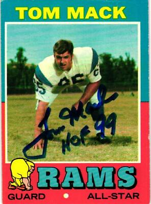 1971 Topps Signed NFL Football Card Autographed YOU PICK for SET