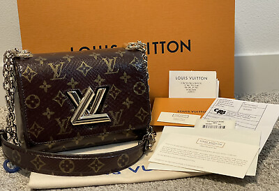 NEW Louis Vuitton Twist PM in Exotic Brown Monogram Python