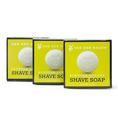 #ad #ad Van Der Hagen Men#x27;s Luxury Scented Shave Soap Pack of 3