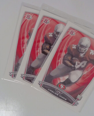 #ad Lot of 3 2014 Bowman Football Of 14 Carlos Hyde San Francisco 49ers Rookie RC