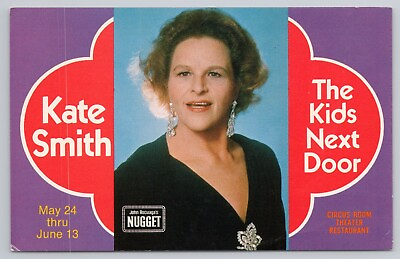 #ad #ad Postcard Kate Smith The Kids Next Door Circus Room Theater Restaurant