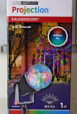 #ad Kaleidoscope Christmas Outdoor Light Show Projector Red Green Blue