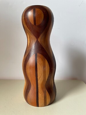 Vintage David Collier Carved Wood Kaleidoscope 1995