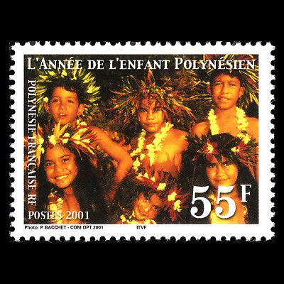 French Polynesia 2001 Year of the Polynesian Child Sc 797 MNH