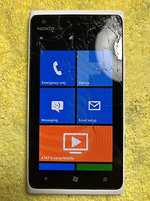 #ad #ad Nokia Lumia 900 16GB ATamp;T White Used