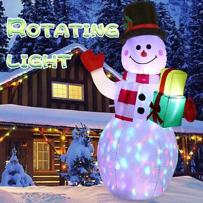 5FT Christmas Inflatable Snowman with LED Light Party Blown Outdoor Yard Decor