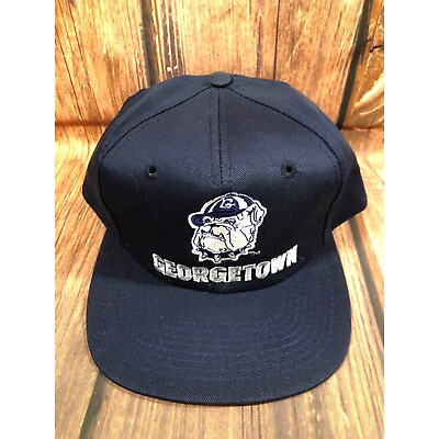 #ad NOS Vintage Georgetown University Hoyas Bulldog Snapback Hat Twins Ent c73