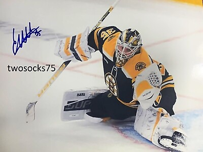 Linus Ullmark Boston Bruins Signed Autographed 8x10 Photo