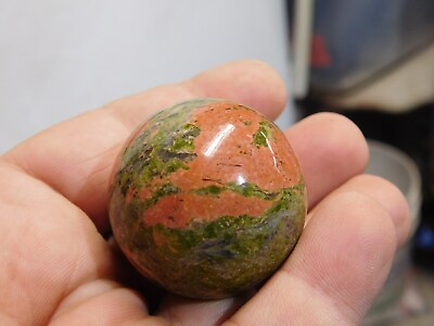 #ad Natural Unakite Quartz Sphere Crystal Polished Ball Healing USA Seller