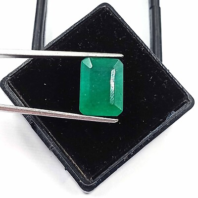 #ad Awesome Offer 11 12 Ct Natural Green Emerald Certified Emerald Cut Gemstone DSL