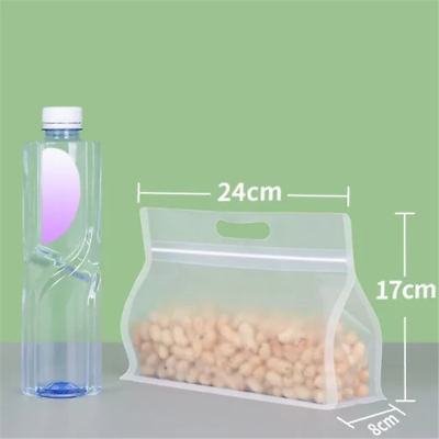 #ad Thickened Frosted Transparent Self Supporting Bag Candy Flower Tea Rice Zip Lock