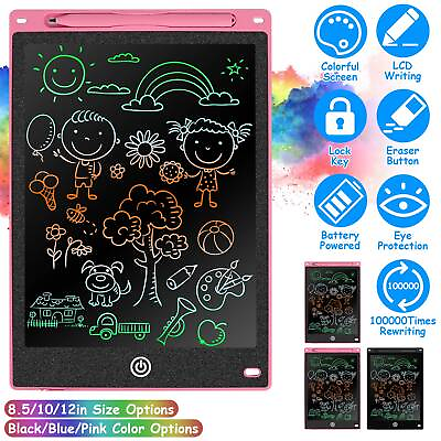 LCD Writing Tablet Kids Doodle Board Colorful Drawing Pad Children Toddlers Toy