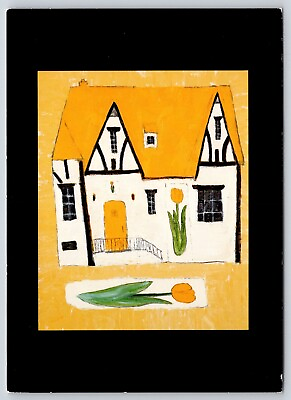 #ad Postcard Art Henry Sides Tulip House