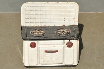 #ad Vintage Fine White amp; Black Litho Gas Stove Tin Toy Model Germany?