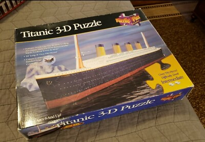 Titanic 3 D puzzle by puzzle plex open box new never built as pictured see...