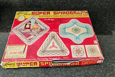 #ad Vintage 1969 Kenner#x27;s Super Spirograph 80% Complete All Original