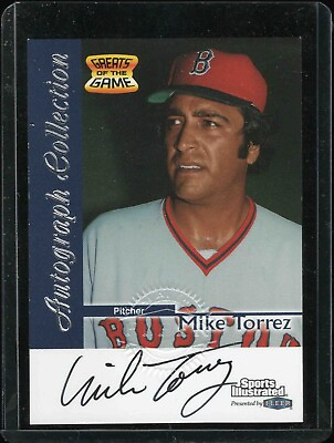 1999 Fleer Sports Illustrated Greats of the Game MIKE TORREZ #73 Red Sox SI AUTO