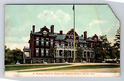 #ad #ad Marion OH Ohio Wardens Home for Orphan amp; Destitute Children Vintage Postcard