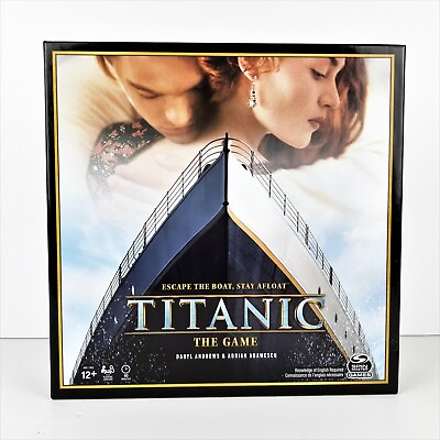 #ad Titanic The Game Spin Master Ages 12 Strategy Sinking Ship Board Game Rose Jack