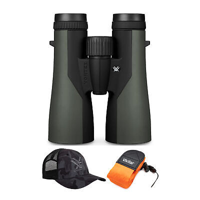 Vortex Optics Crossfire 10x50 Roof Prism Binoculars with Camera Strap Bundle