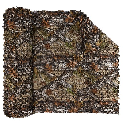 #ad Camouflage Net Camo NettingBulk Roll Sunshade Mesh Nets for Hunting Blind Party