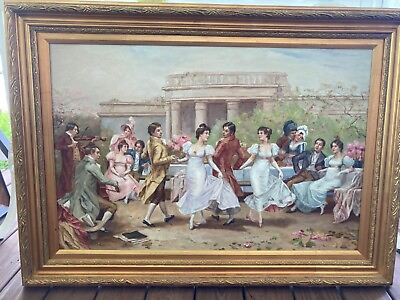 #ad Dance in the park oil painting