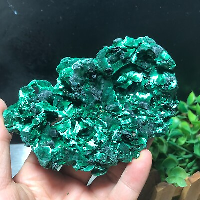 #ad 213g Natural Quality Rough Raw Malachite Crystal Mineral Specimen collection 02
