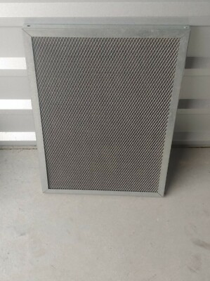 #ad 13x20x1 Electrostatic Furnace Air Filter Washable Permanent AirCare silver frame