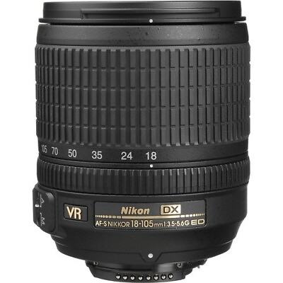 #ad Open Box Nikon AF S DX 18 105mm f 3.5 5.6 G ED VR Zoom F Mount Lens