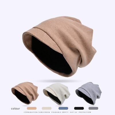 Quality Women Mens Knitted Cotton Oversized Slouch Beanie Hat Cap Skateboard